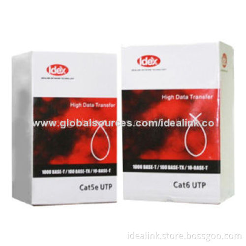 UTP Cat5e Cable with PVC and LSZH Jacket, Supports OEM, Customized Services Provided
